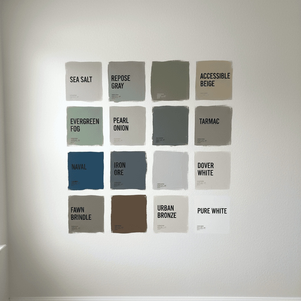 Paint color samples and consultation