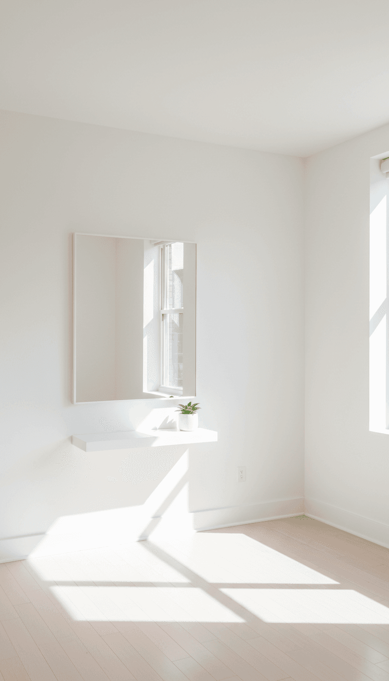 Painted apartment interior